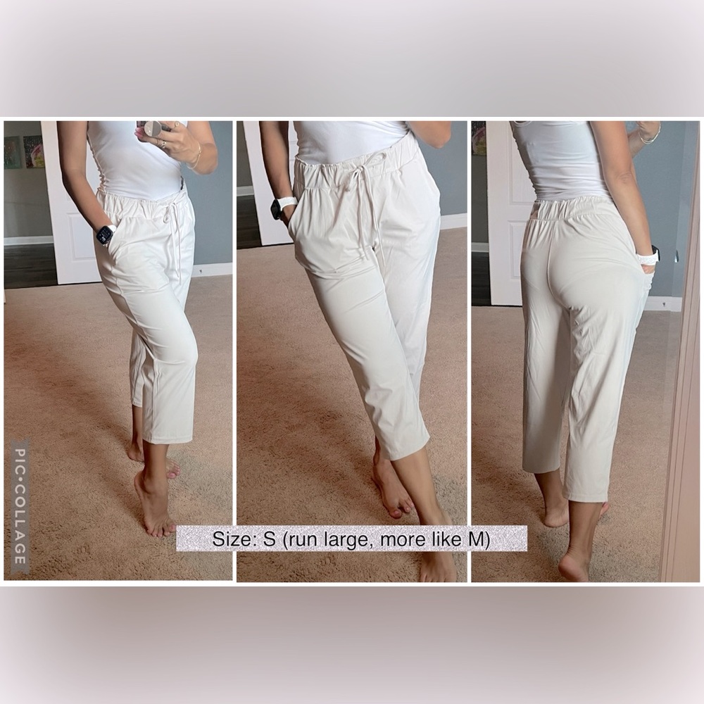 Women ankle pants, very stretchy, worn once.
